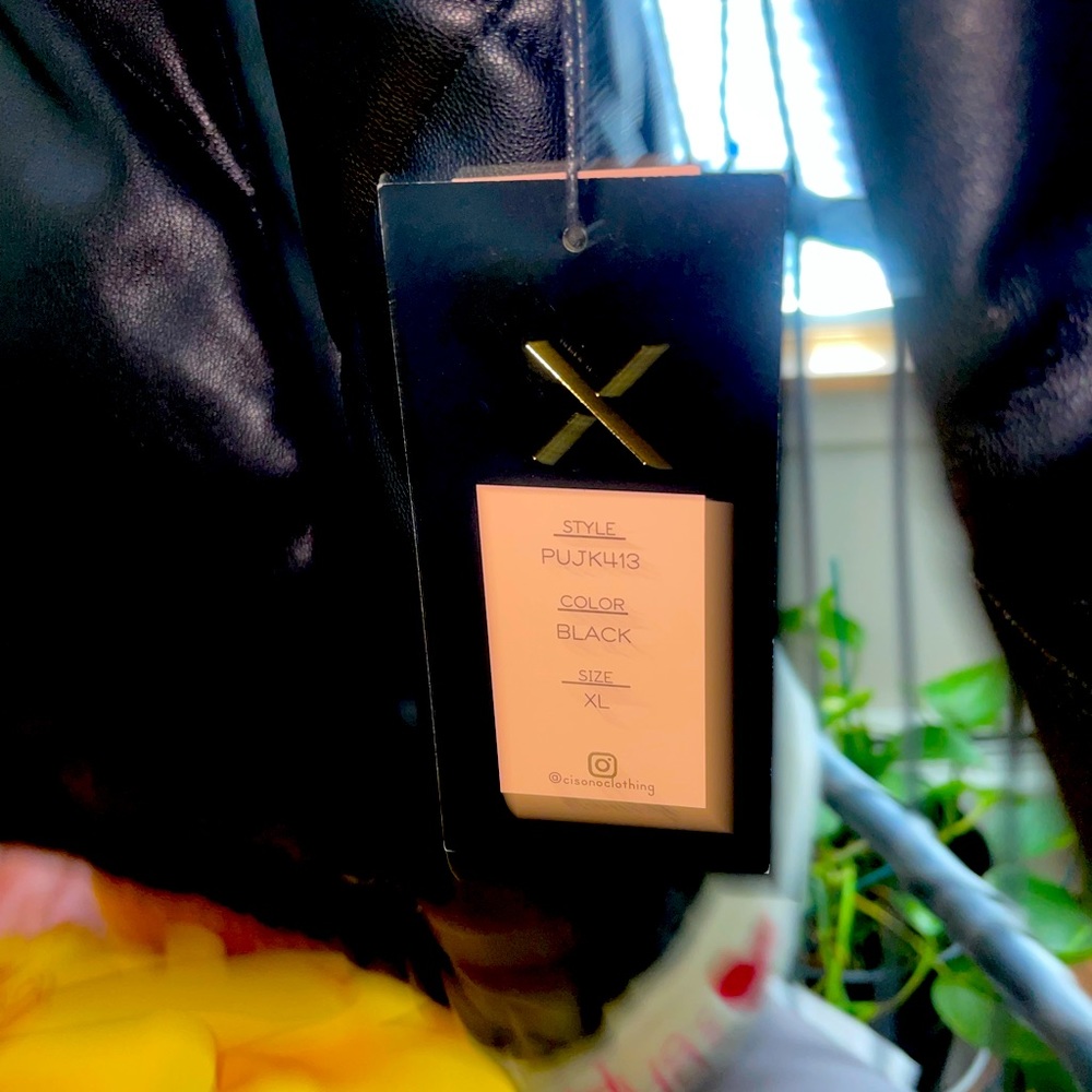 CISONO OUTWEAR LEATHER COAT SIZE XL